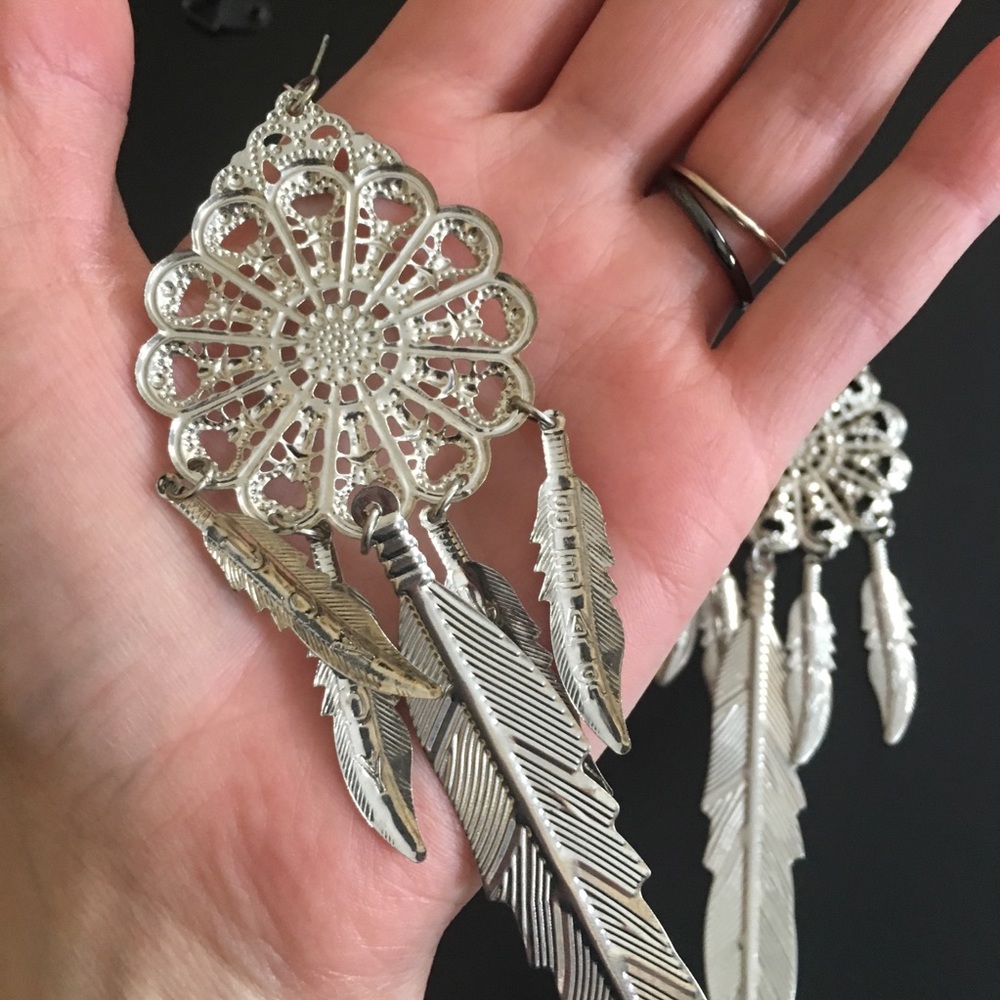 Super Lightweight Boho Large Statement Earrings - image 3